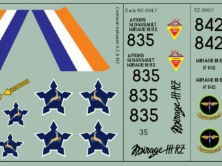 SAAF Mirage III EZ/RZ update set ( Italeri )