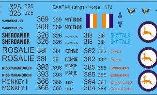 SAAF Mustangs - Korea