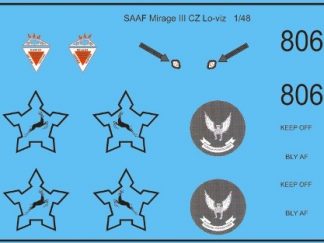 SAAF Mirage III CZ Lo-Viz 1980's