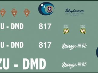 SAAF Mirage III BZ "Skydancer-SA Flag Colours"