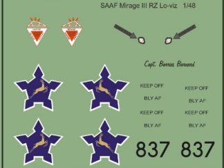 SAAF Mirage III RZ (low-viz)