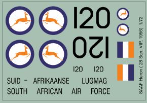SAAF Heron ( 28 Sqn, VIP, 1956)